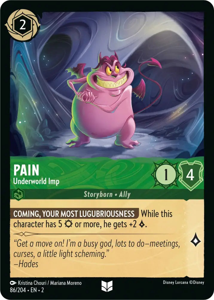 Pain - Underworld Imp (86/204) [Rise of the Floodborn] - Lorcana Single