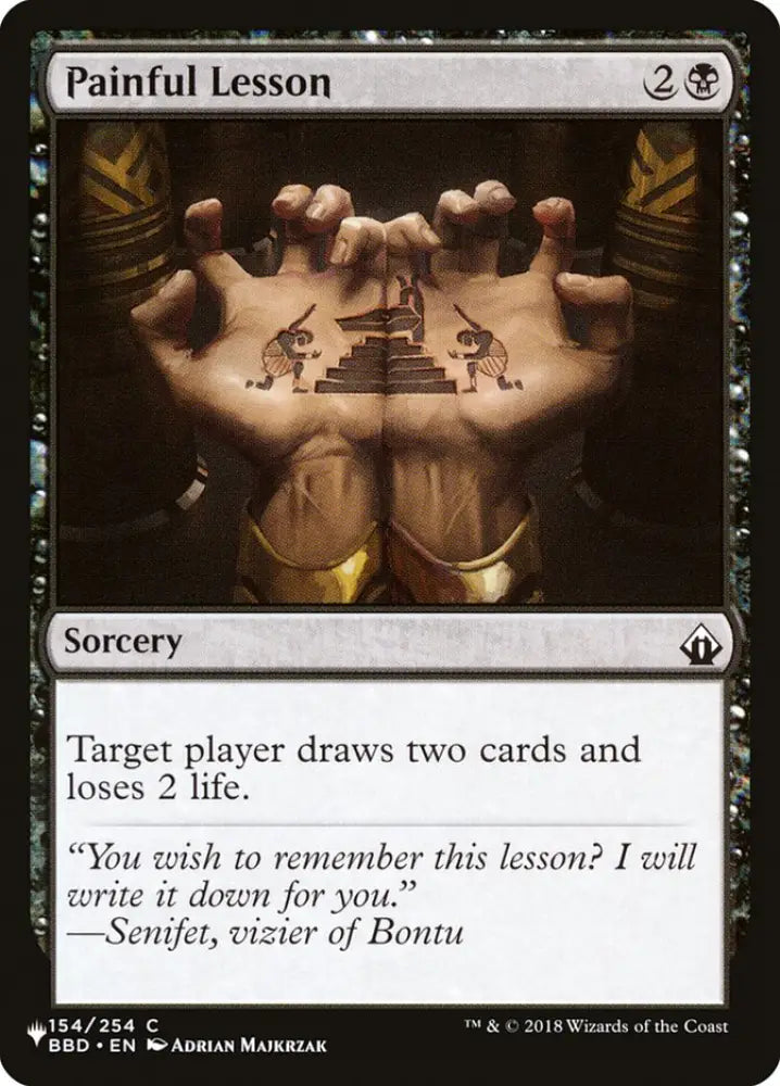 Painful Lesson [The List] - MTG Single