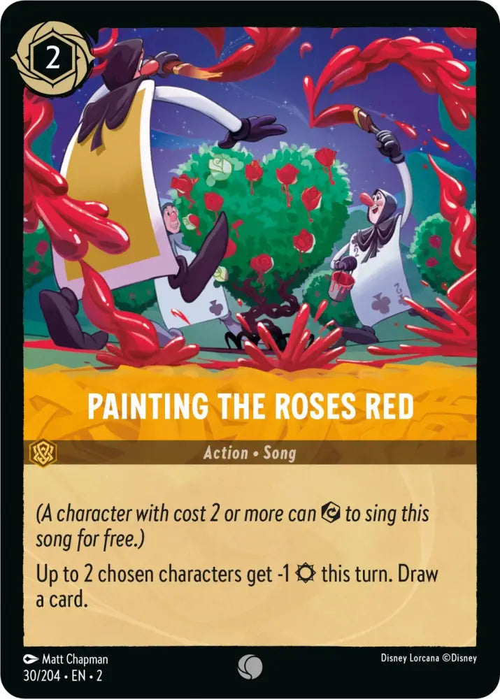 Painting the Roses Red (30/204) [Rise of the Floodborn] - Lorcana Single