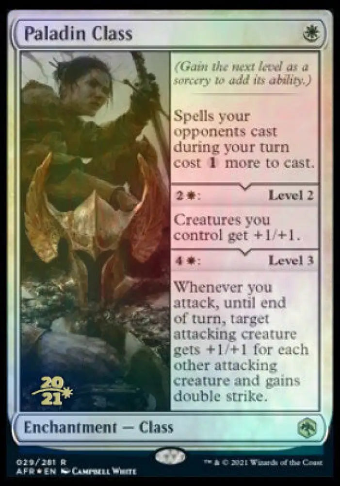 Paladin Class [Dungeons & Dragons: Adventures in the Forgotten Realms Prerelease Promos] - MTG Single
