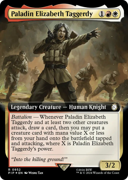 Paladin Elizabeth Taggerdy (Extended Art) (Surge Foil) [Fallout] - MTG Single