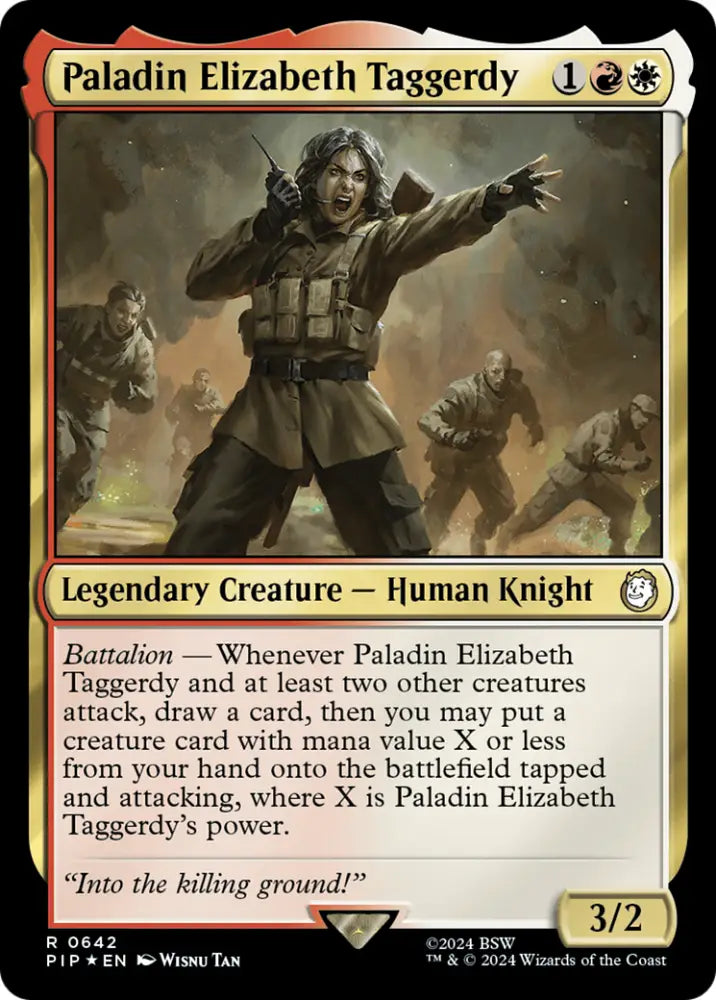 Paladin Elizabeth Taggerdy (Surge Foil) [Fallout] - MTG Single