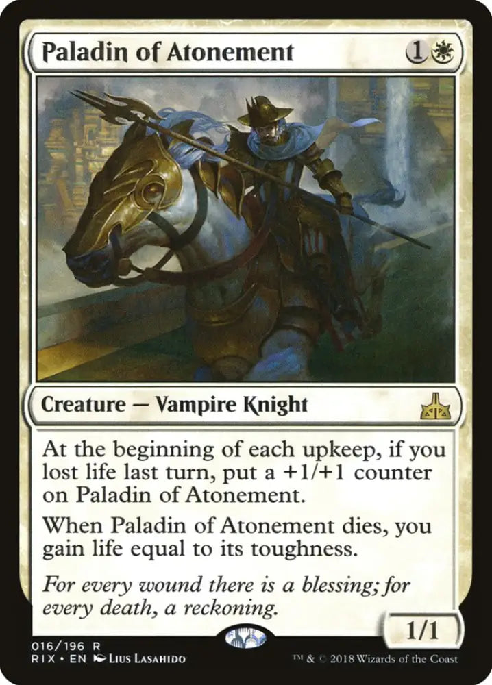 Paladin of Atonement [Rivals of Ixalan] - MTG Single