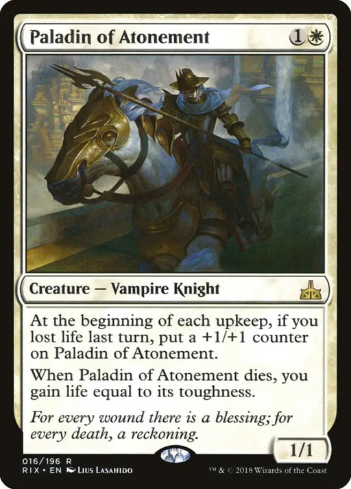 Paladin of Atonement [Rivals of Ixalan] - MTG Single