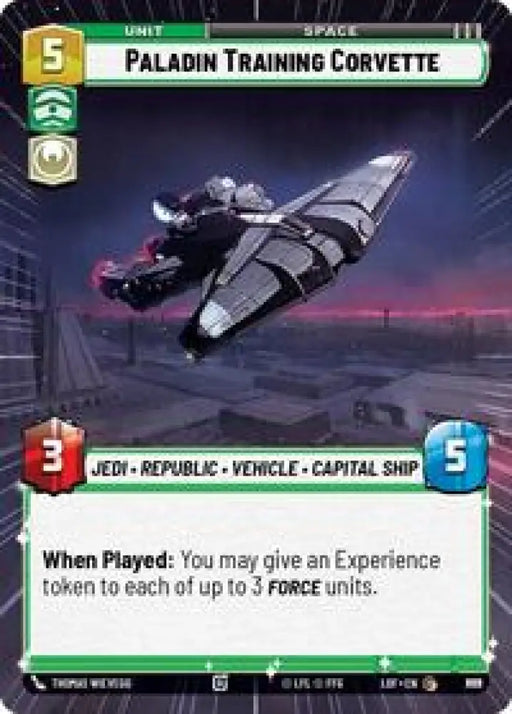 Paladin Training Corvette (Hyperspace Foil) (839) [Legends of the Force]
