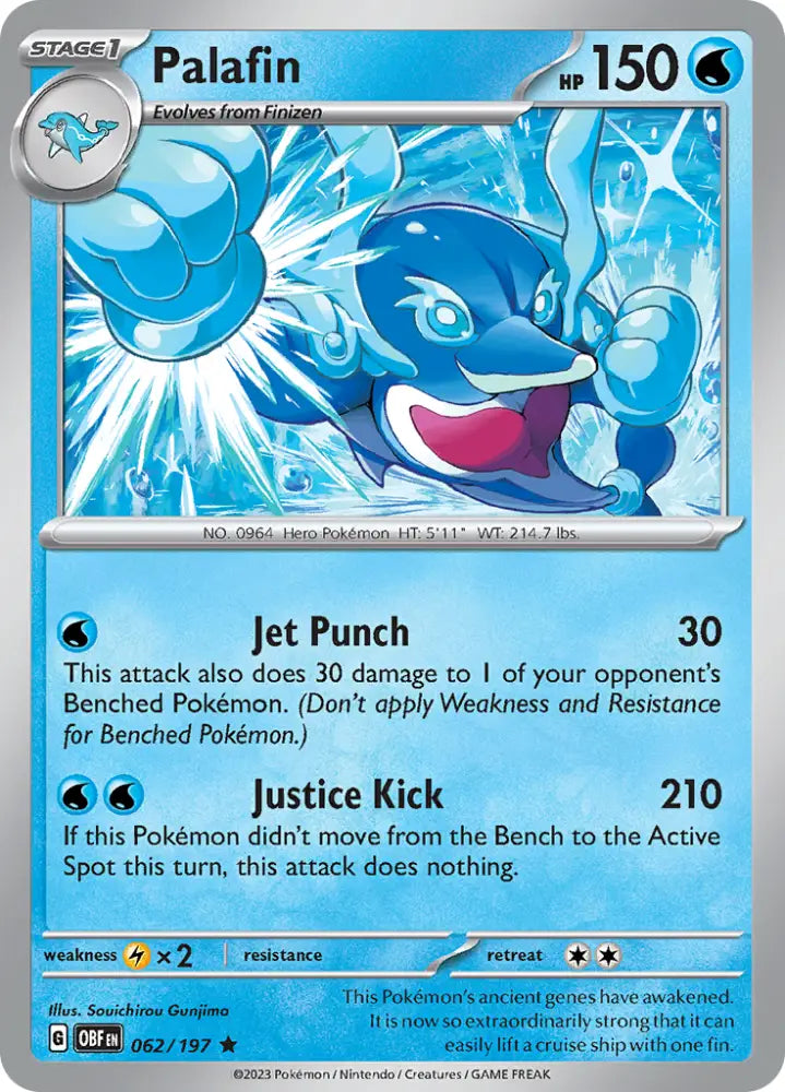 Palafin (062/197) [Scarlet & Violet: Obsidian Flames] - Pokemon Single