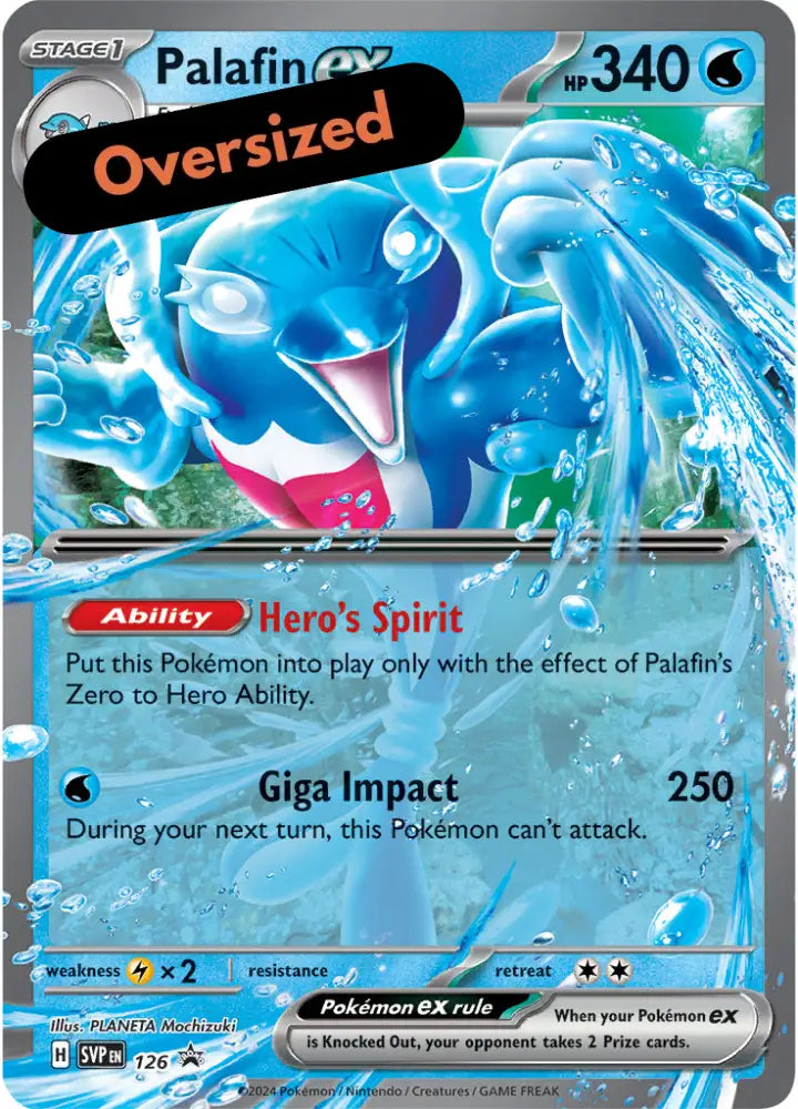 Palafin ex (126) (Jumbo Card) [Scarlet & Violet: Black Star Promos] - Pokemon Single