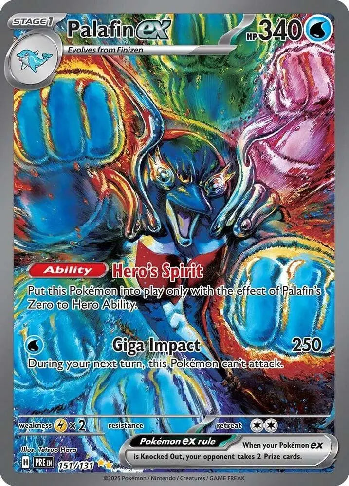 Palafin ex (151/131) [Scarlet & Violet: Prismatic Evolutions] - Pokemon Single