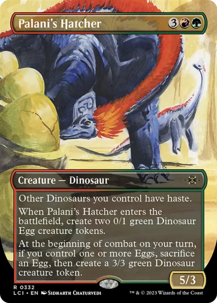 Palani’s Hatcher (Borderless) [The Lost Caverns of Ixalan] - MTG Single