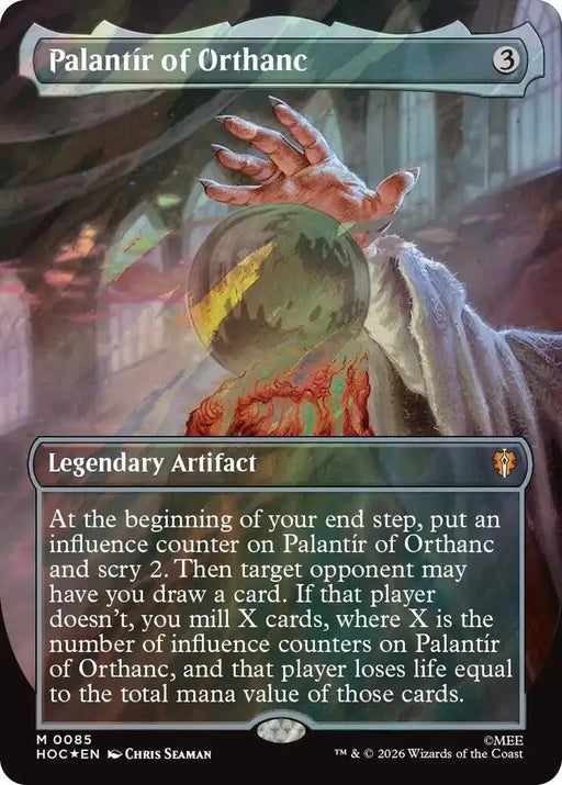 Palantir of Orthanc (Borderless) (Surge Foil) (85) [The Hobbit: Eternal-Legal]