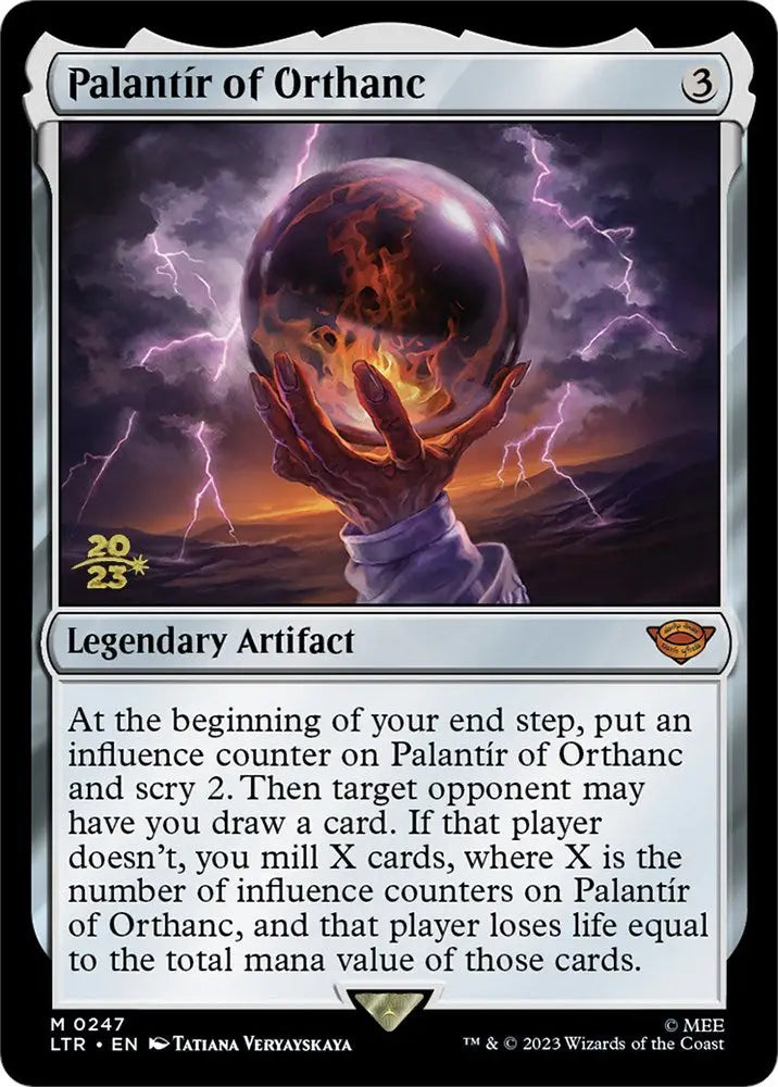 Palantir of Orthanc [The Lord of the Rings: Tales of Middle-Earth Prerelease Promos] - MTG Single