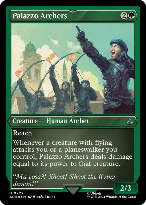 Palazzo Archers (Foil Etched) [Assassin’s Creed] - MTG Single