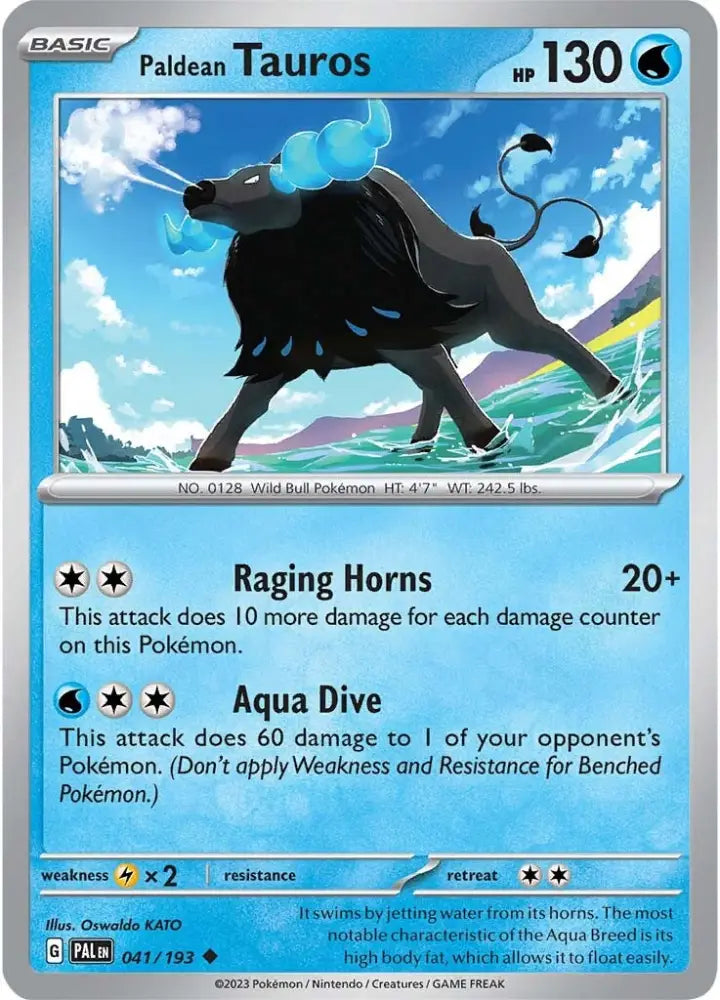 Paldean Tauros (041/193) [Scarlet & Violet: Paldea Evolved] - Pokemon Single