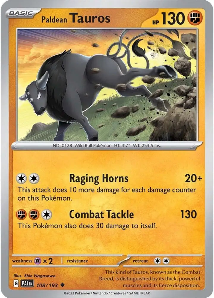 Paldean Tauros (108/193) [Scarlet & Violet: Paldea Evolved] - Pokemon Single