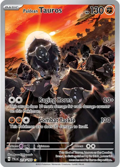 Paldean Tauros (218/193) [Scarlet & Violet: Paldea Evolved] - Pokemon Single