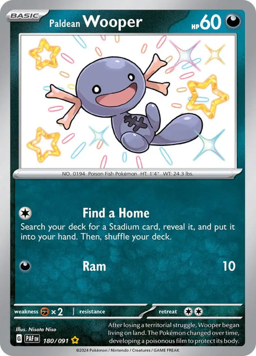 Paldean Wooper (180/091) [Scarlet & Violet: Paldean Fates] - Pokemon Single