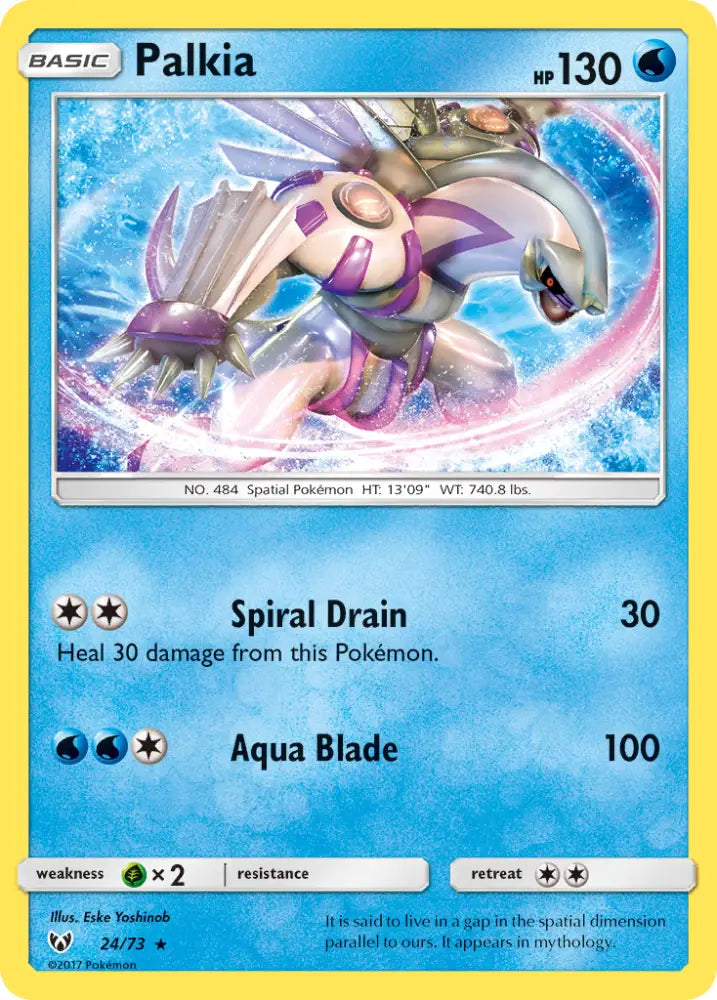 Palkia (24/73) [Sun & Moon: Shining Legends] - Pokemon Single