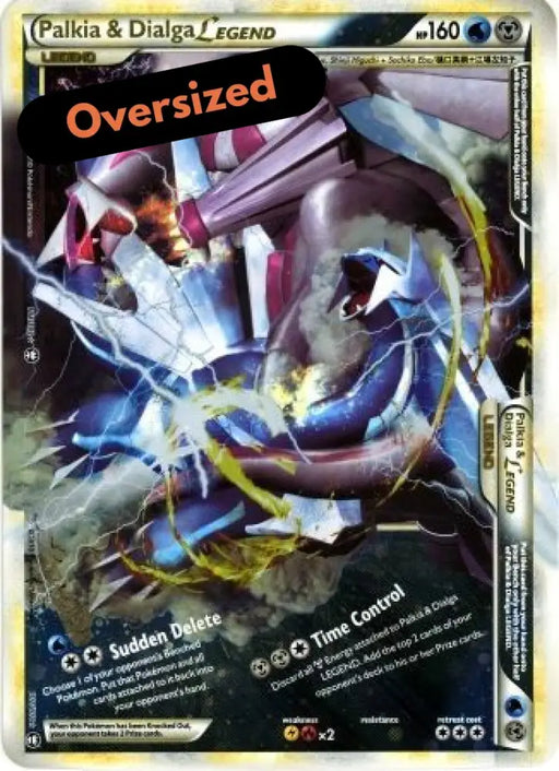 Palkia & Dialga LEGEND (101/102) (Jumbo Card) [HeartGold & SoulSilver: Triumphant] - Pokemon Single