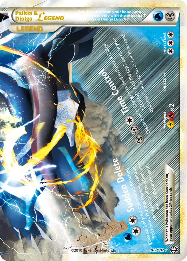 Palkia & Dialga LEGEND (102/102) [HeartGold & SoulSilver: Triumphant] - Pokemon Single