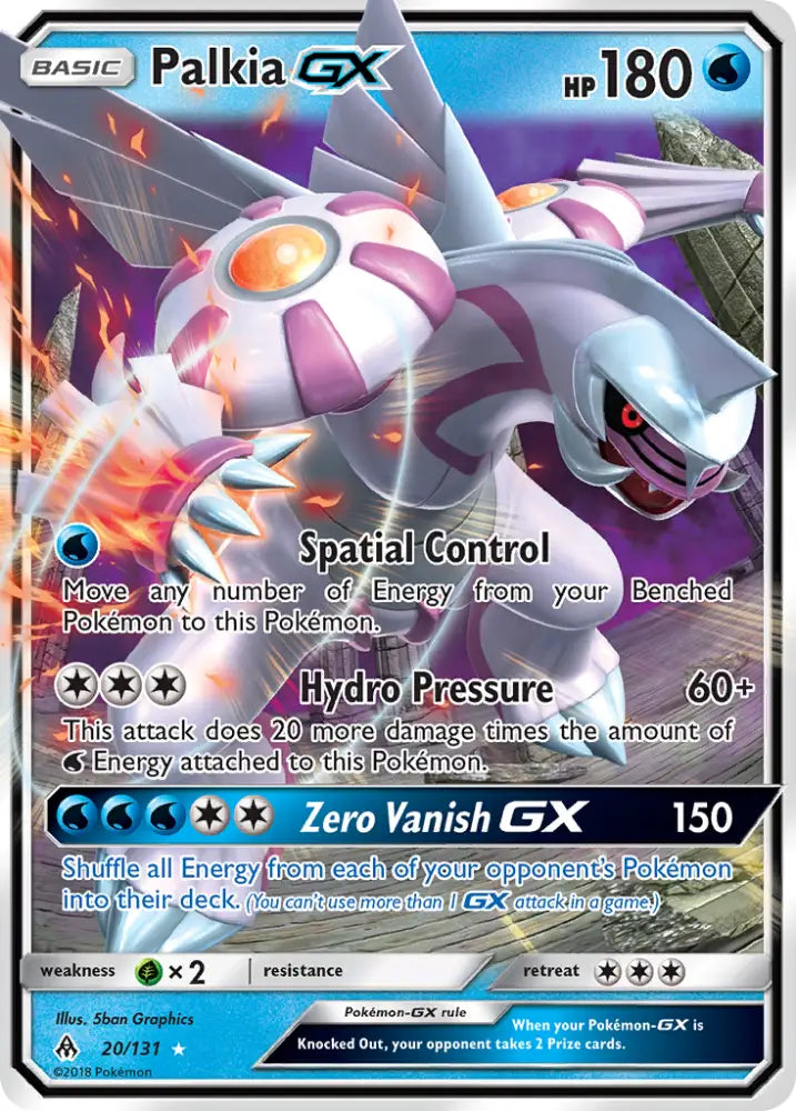 Palkia GX (20/131) [Sun & Moon: Forbidden Light] - Pokemon Single