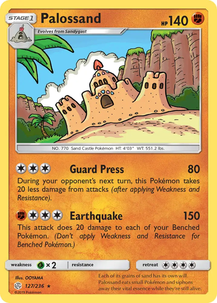 Palossand (127/236) [Sun & Moon: Cosmic Eclipse] - Pokemon Single
