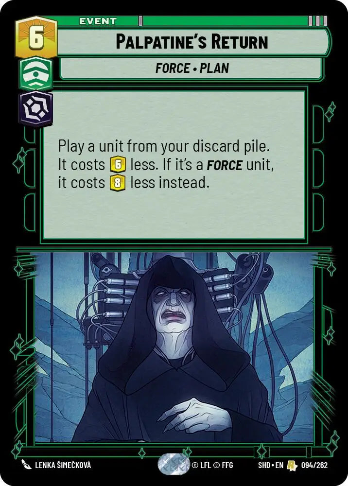 Palpatine’s Return (094/262) [Shadows of the Galaxy] - Star Wars: Unlimited Single