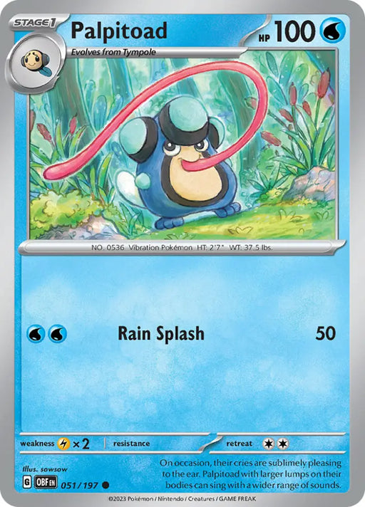 Palpitoad (051/197) [Scarlet & Violet: Obsidian Flames] - Pokemon Single