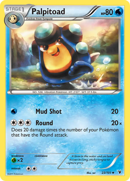 Palpitoad (23/101) [Black & White: Noble Victories] - Pokemon Single