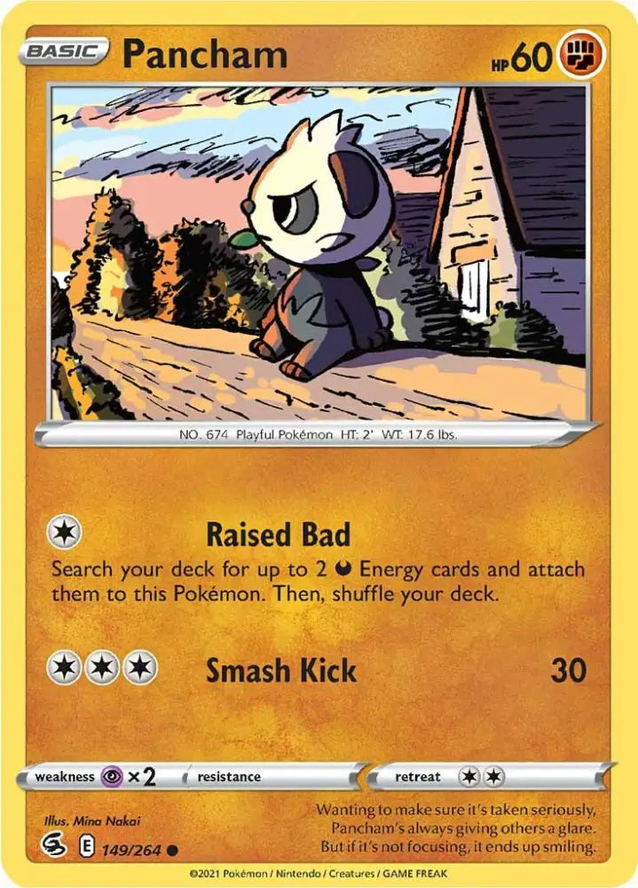 Pancham (149/264) [Sword & Shield: Fusion Strike] - Pokemon Single