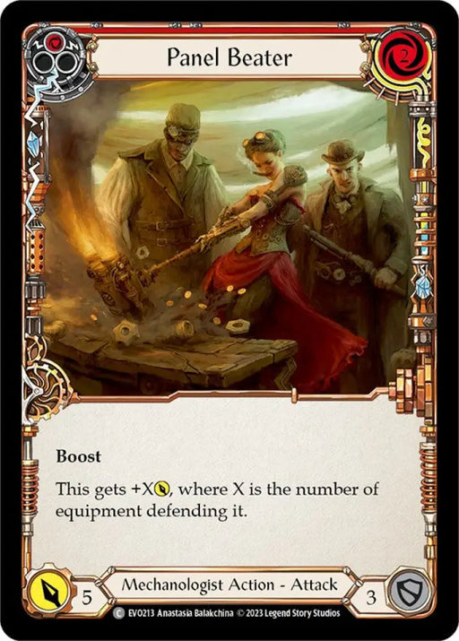 Panel Beater (Red) [Bright Lights] Rainbow Foil - Flesh And Blood Single