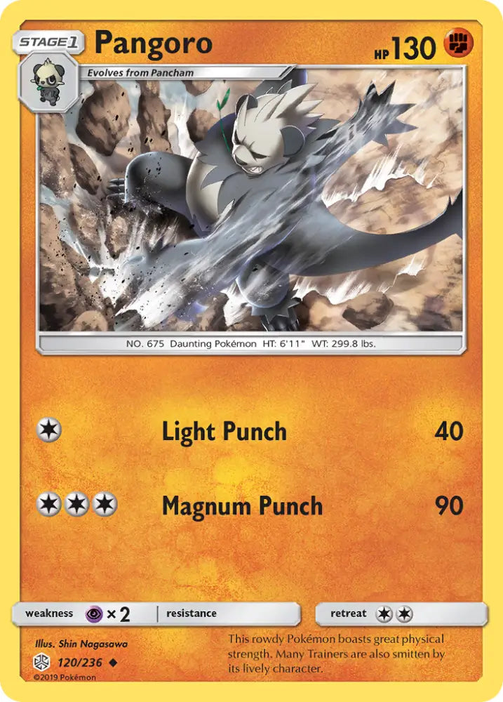 Pangoro (120/236) [Sun & Moon: Cosmic Eclipse] - Pokemon Single