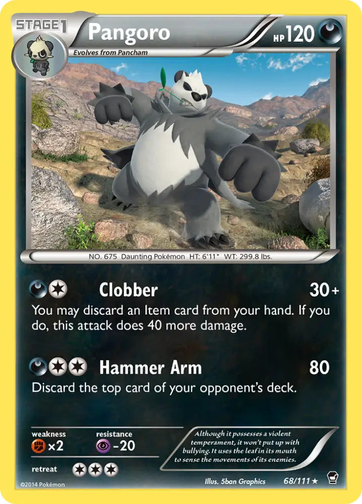 Pangoro (68/111) [XY: Furious Fists] - Pokemon Single