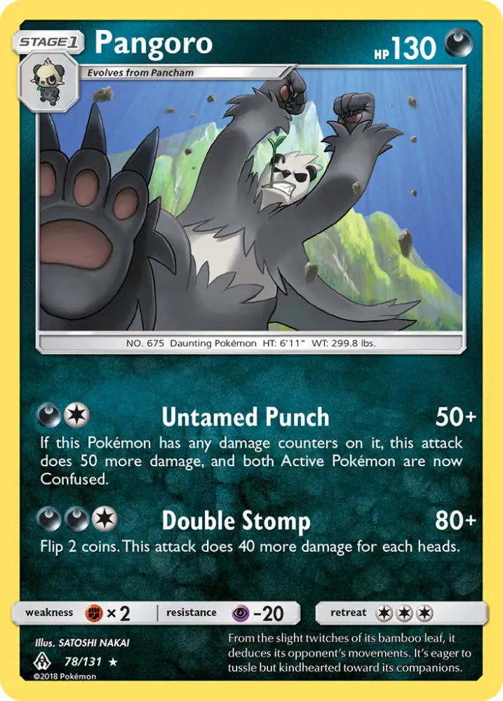 Pangoro (78/131) [Sun & Moon: Forbidden Light] - Pokemon Single