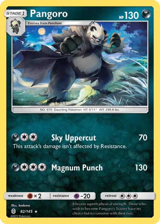 Pangoro (82/145) [Sun & Moon: Guardians Rising] - Pokemon Single