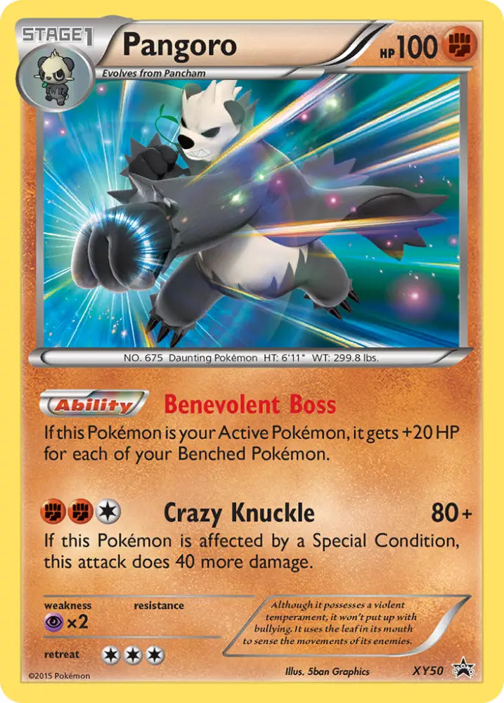 Pangoro (XY50) [XY: Black Star Promos] - Pokemon Single