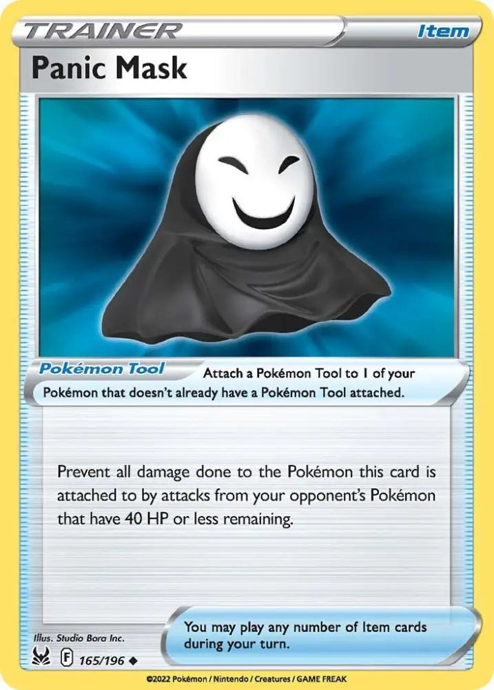 Panic Mask (165/196) [Sword & Shield: Lost Origin] - Pokemon Single