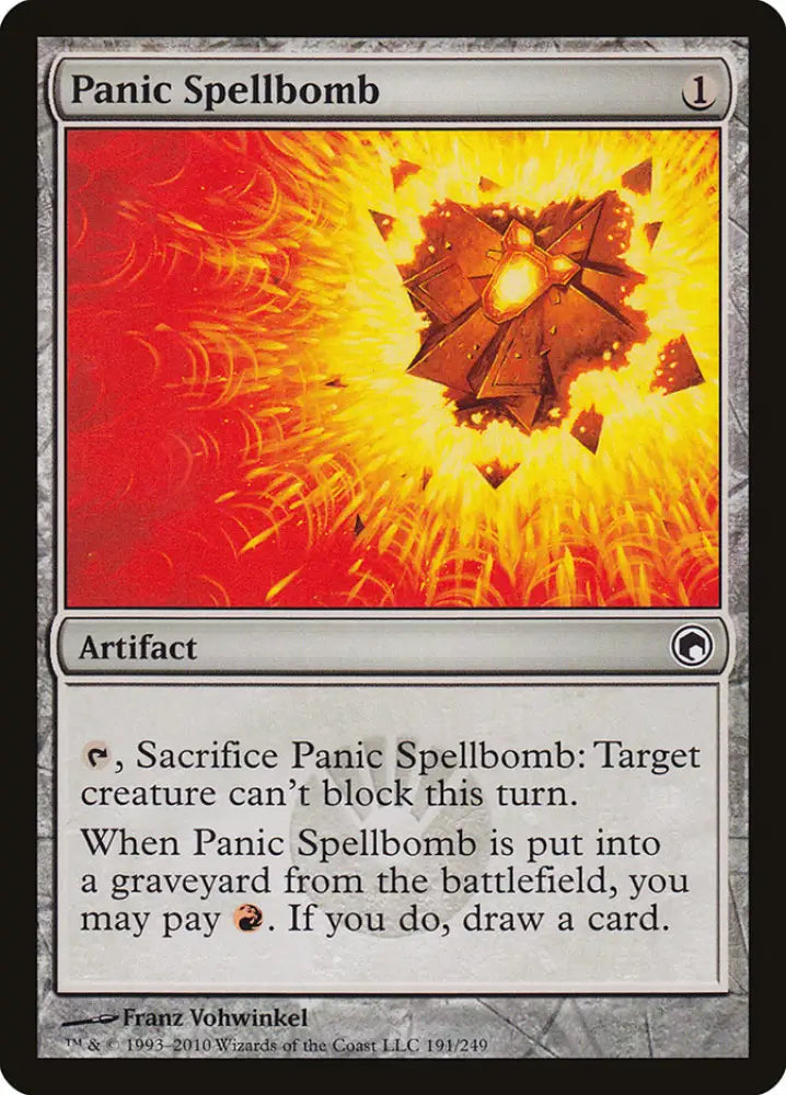 Panic Spellbomb [Scars of Mirrodin] - MTG Single