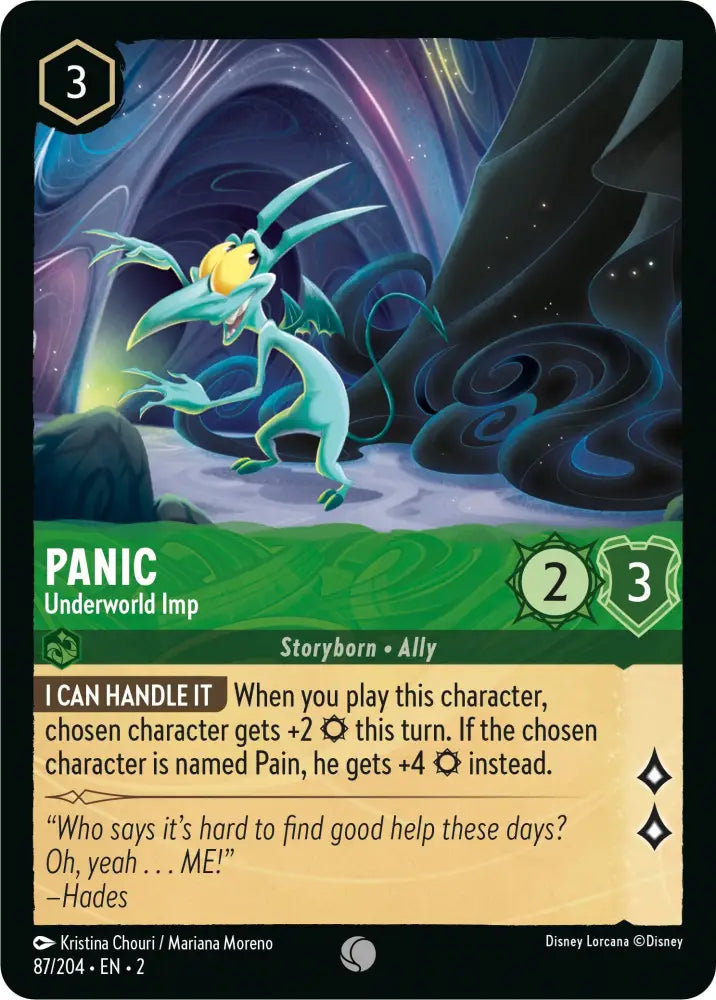 Panic - Underworld Imp (87/204) [Rise of the Floodborn] - Lorcana Single