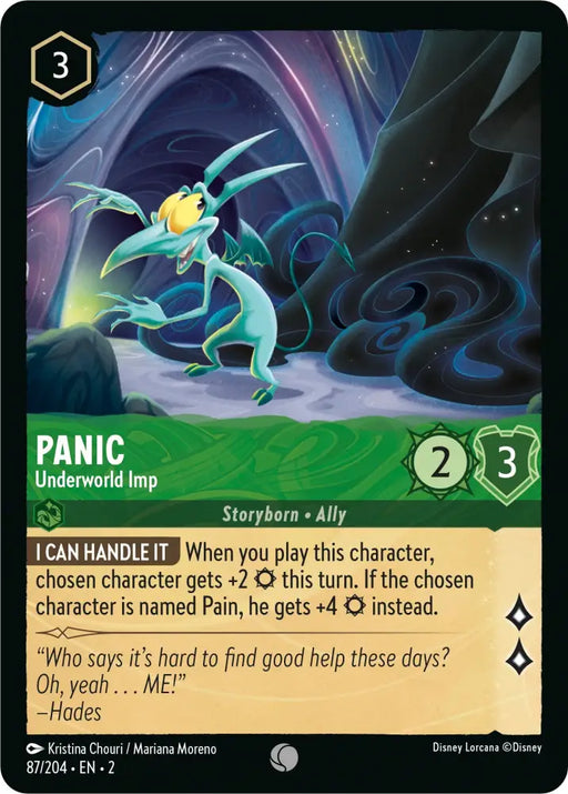 Panic - Underworld Imp (87/204) [Rise of the Floodborn] - Lorcana Single