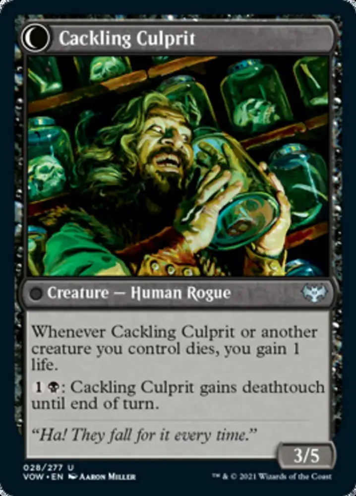Panicked Bystander // Cackling Culprit [Innistrad: Crimson Vow] - MTG Single