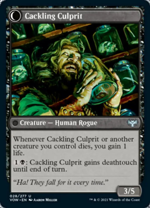 Panicked Bystander // Cackling Culprit [Innistrad: Crimson Vow] - MTG Single
