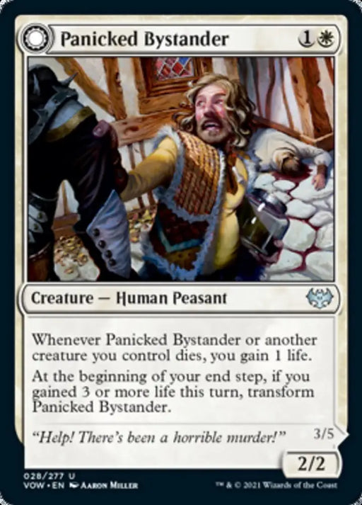 Panicked Bystander // Cackling Culprit [Innistrad: Crimson Vow] - MTG Single