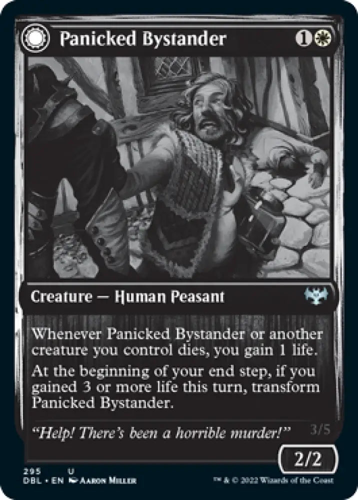 Panicked Bystander // Cackling Culprit [Innistrad: Double Feature] - MTG Single