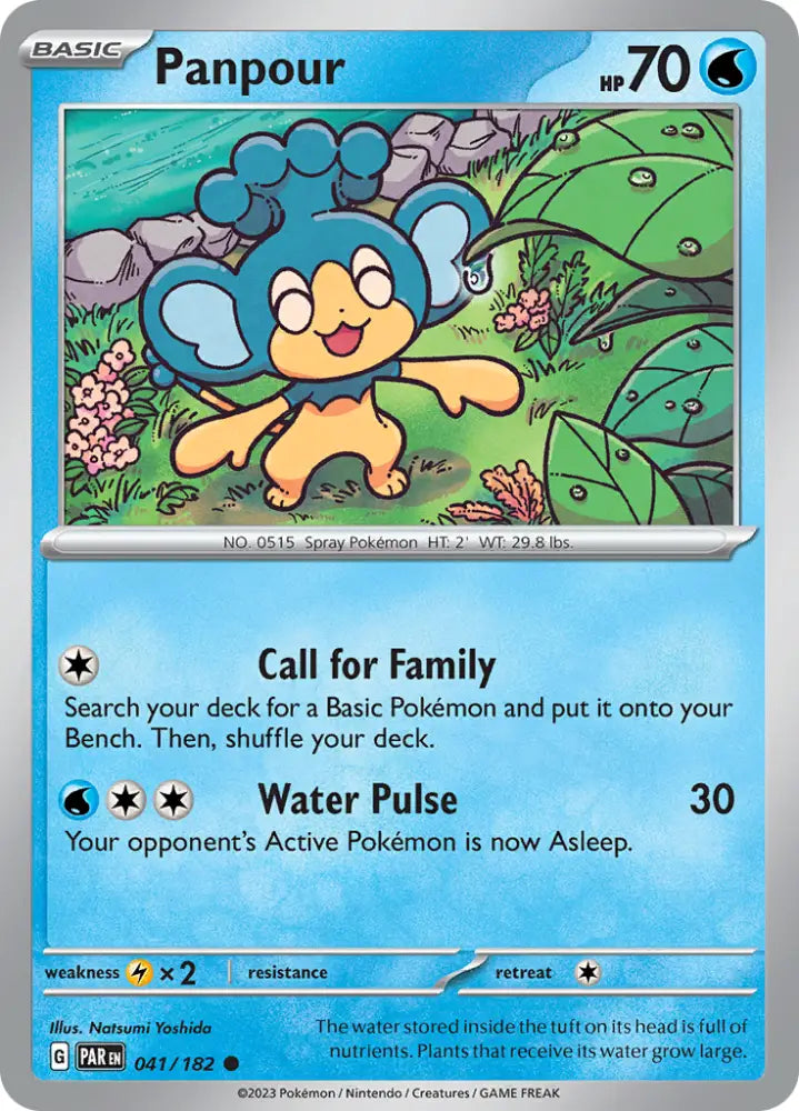 Panpour (041/182) [Scarlet & Violet: Paradox Rift] - Pokemon Single