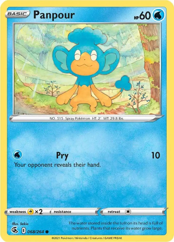 Panpour (068/264) [Sword & Shield: Fusion Strike] - Pokemon Single