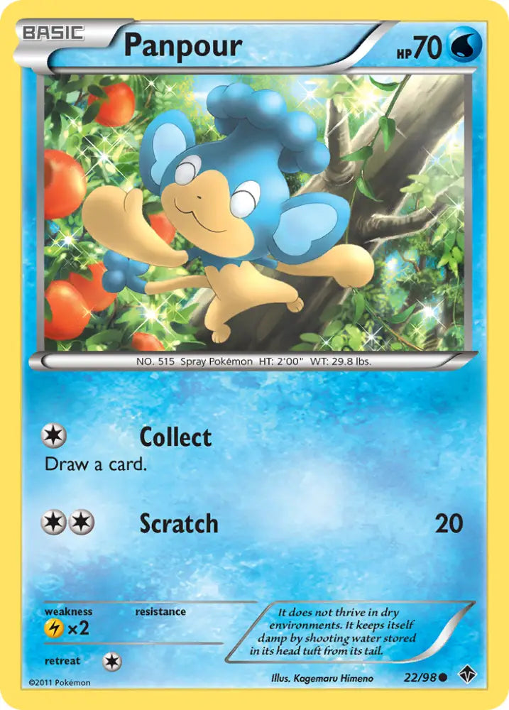 Panpour (22/98) [Black & White: Emerging Powers] - Pokemon Single