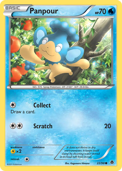 Panpour (22/98) [Black & White: Emerging Powers] - Pokemon Single