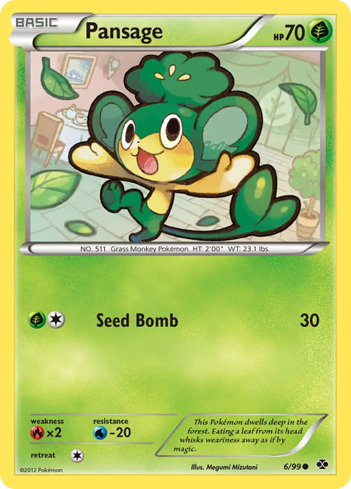 Pansage (6/99) [Black & White: Next Destinies] - Pokemon Single