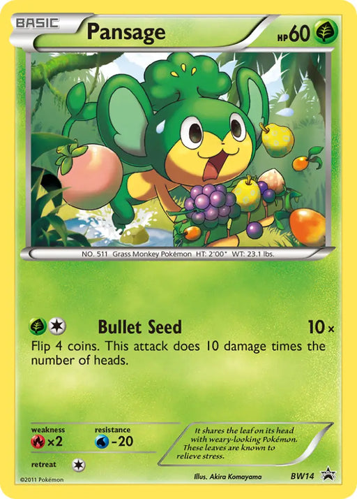 Pansage (BW14) [Black & White: Black Star Promos] - Pokemon Single