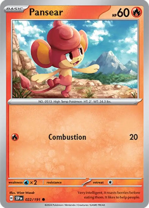 Pansear (022/191) [Scarlet & Violet: Surging Sparks] - Pokemon Single